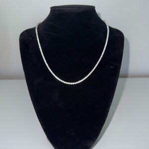 14kt White Gold 7ct Lab Diamond Tennis Necklace